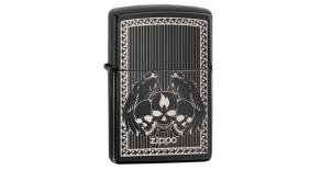 28678 Zippo skulls - Зажигалка ZIPPO
